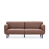 Circle Three Seater Leather Office Lounge Sofa - Gavisco Office Furniture