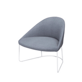 Colina Minimalist Fabric Sled Base Office Lounge Armchair - Gavisco Office Furniture