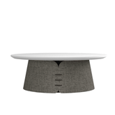 Collar Designer Office Low Round Coffee Side Table - Gavisco Office Furniture