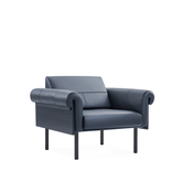 Convillaria Single Seater European Style Leather Office Lounge Sofa - Gavisco Office Furniture