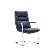 Cozy-V Mid Back Office Leather Visitor Meeting Cantilever Chair - Gavisco Office Furniture