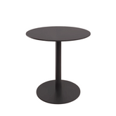 CT613 Sintered Stone Round Dining Table with Metal Disc Stand