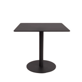 CT614 Sintered Stone Square Dining Table with Metal Disc Stand