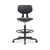 Cup-D Small Armless Office Barstool Drafting Chair
