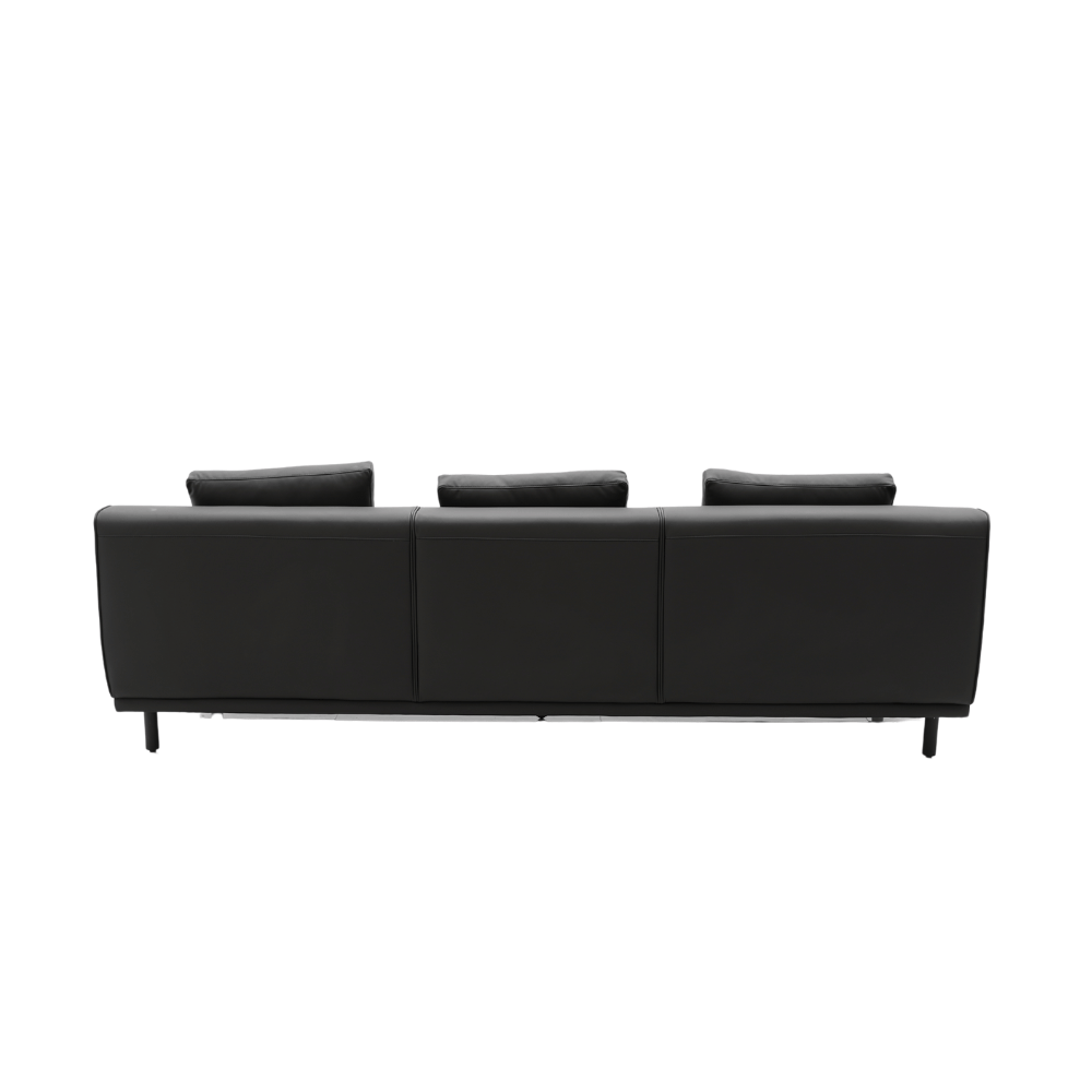 Daintree Three Seater Leather Office Commercial Lounge Sofa - Gavisco Office Furniture