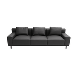 Daintree Three Seater Leather Office Commercial Lounge Sofa - Gavisco Office Furniture