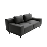 Daintree Two Seater Leather Office Commercial Lounge Sofa - Gavisco Office Furniture