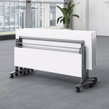 Derby Foldable Wooden Training Desk with Storage and Modesty Panel