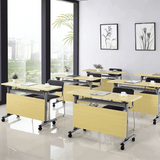 Derby Foldable Wooden Training Desk with Storage and Modesty Panel