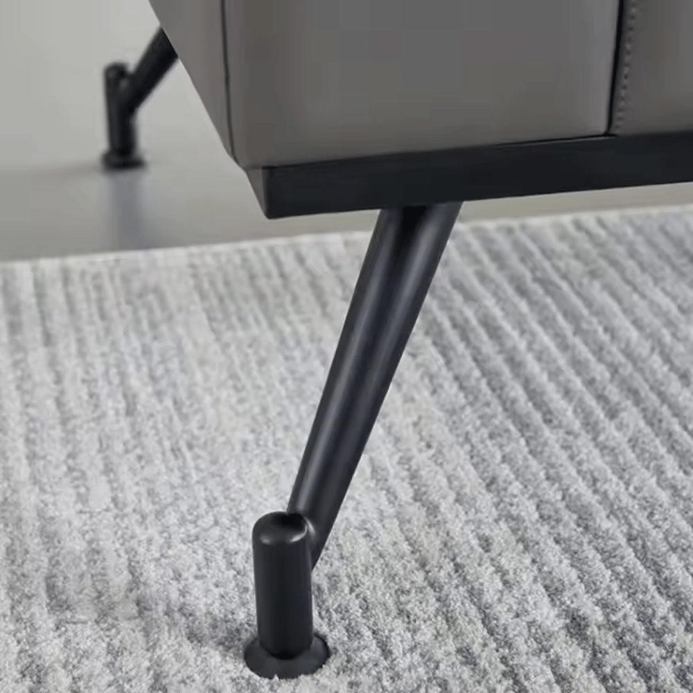 Diagonal Single Seater Leather Office Meeting Lounge Sofa - Gavisco Office Furniture