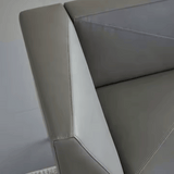 Diagonal Single Seater Leather Office Meeting Lounge Sofa - Gavisco Office Furniture