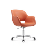 Disk Mid Back Office Leather Conference Meeting Task Chair