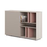 Dual-B Office Wooden Double Sided Partition Low Cabinet