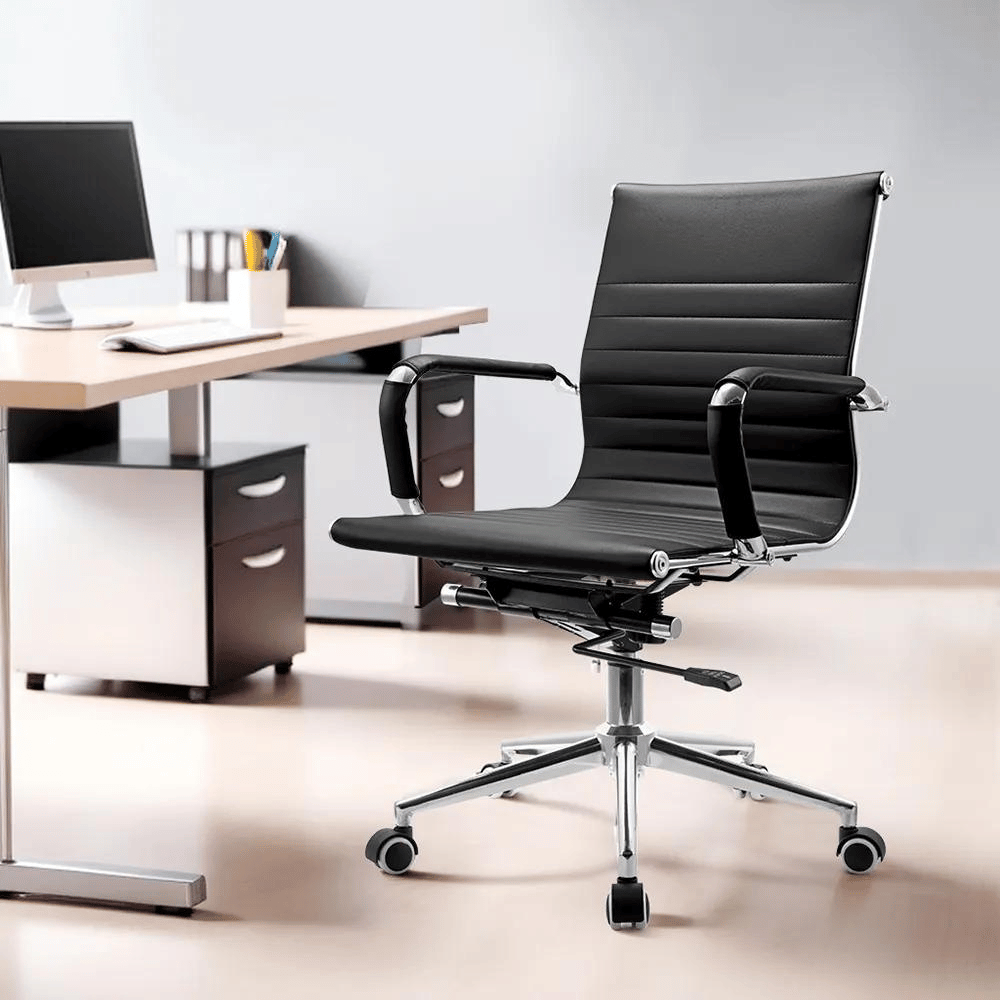 Eames-Easy Faux Leather Office Conference Meeting Chair - Gavisco Office Furniture