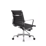 Eames-M Mid Back Leather Office Conference Meeting Chair - Gavisco Office Furniture