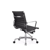 Eames-M Mid Back Leather Office Conference Meeting Chair - Gavisco Office Furniture