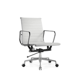 Eames-M Mid Back Leather Office Conference Meeting Chair - Gavisco Office Furniture