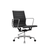 Eames-M Mid Back Leather Office Conference Meeting Chair - Gavisco Office Furniture