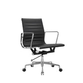 Eames-M Mid Back Leather Office Conference Meeting Chair - Gavisco Office Furniture
