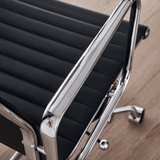 Eames-M Mid Back Leather Office Conference Meeting Chair - Gavisco Office Furniture