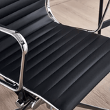 Eames-M Mid Back Leather Office Conference Meeting Chair - Gavisco Office Furniture