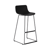 Elin Minimalist Metal Frame Plastic High Bar Stool Chair