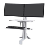 Ergotron WorkFit-S Dual Monitor Workstation with Worksurface - Gavisco Office Furniture
