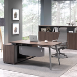 Explorer Office Executive Desk with Side Table and Storage Cabinet - Gavisco Office Furniture