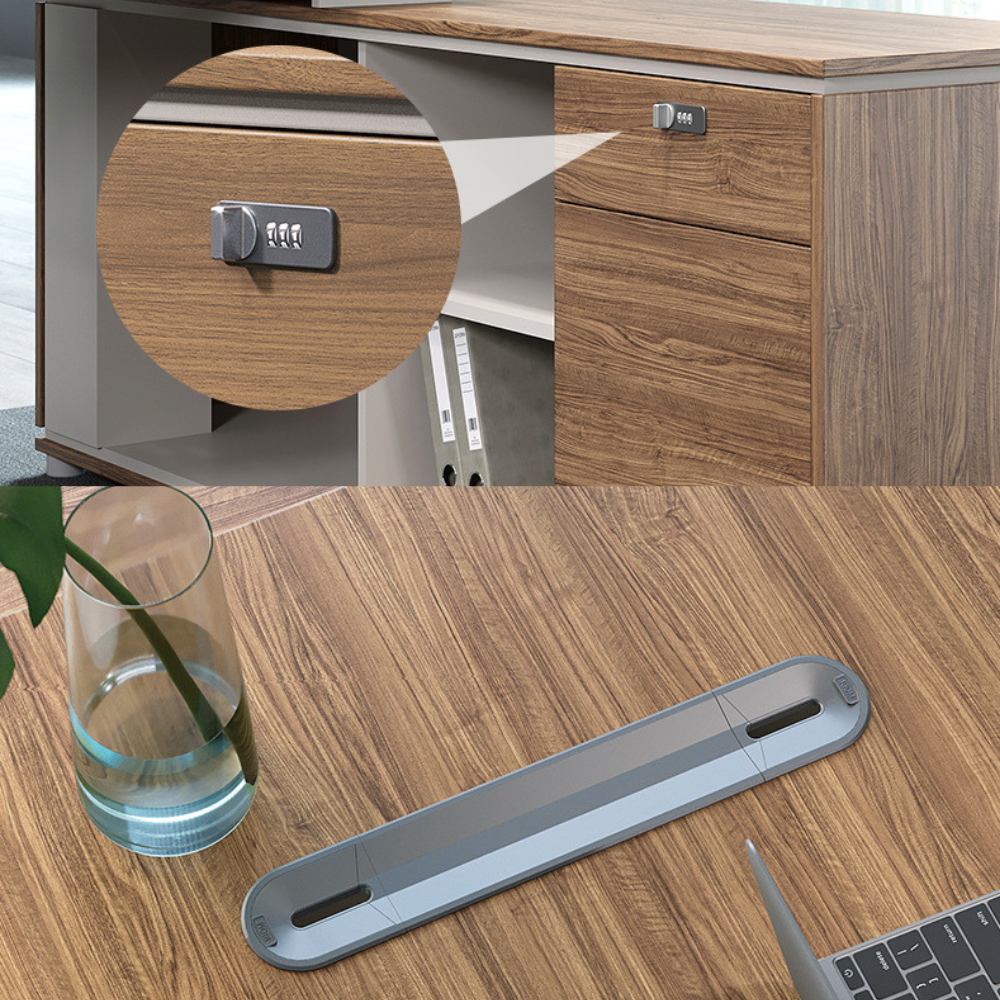 Explorer Office Executive Desk with Side Table and Storage Cabinet - Gavisco Office Furniture