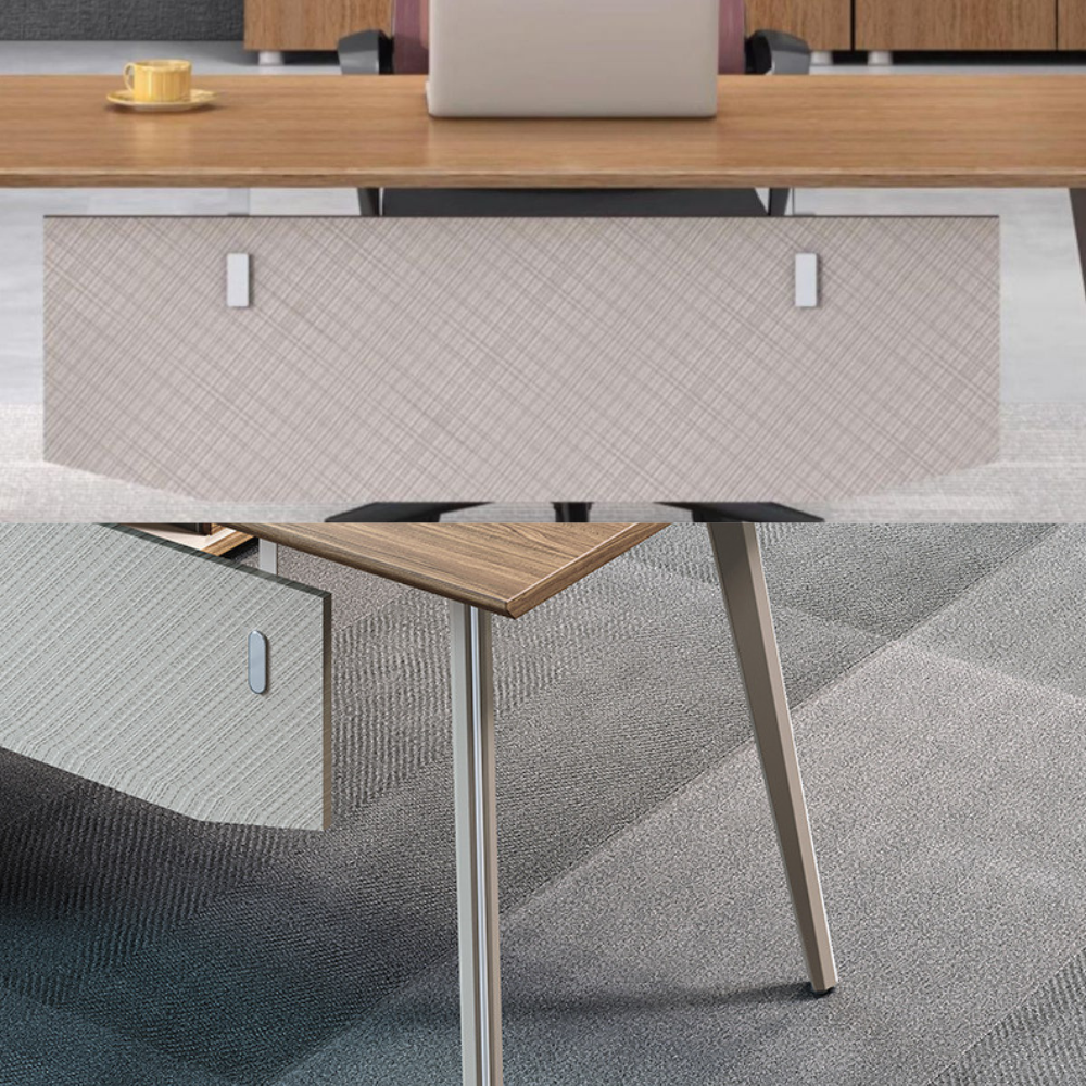 Explorer Office Executive Desk with Side Table and Storage Cabinet - Gavisco Office Furniture