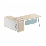 Explorer Office Executive Desk with Side Table and Storage Cabinet - Gavisco Office Furniture