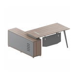 Explorer Office Executive Desk with Side Table and Storage Cabinet - Gavisco Office Furniture
