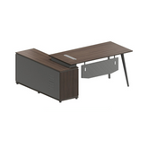 Explorer Office Executive Desk with Side Table and Storage Cabinet - Gavisco Office Furniture