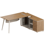 Explorer Office Executive Desk with Side Table and Storage Cabinet - Gavisco Office Furniture