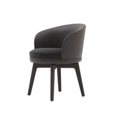 Fendi 實木皮革桶型旋轉餐椅