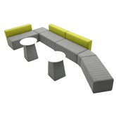 Flexi Modern Office Fabric Lounge Modular Sectional Sofa Set - Gavisco Office Furniture