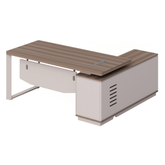 Flora-C Compact Executive Desk with Return Cabinet