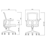 Flow Mid Back Ergonomic Office Chair - Gavisco Office Furniture