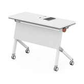 Focus Foldable Training Desk with Storage and Wheels - Gavisco Office Furniture