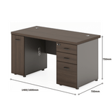 Forge-C 木質主管大班桌連儲物櫃