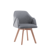 Freya Modern Fabric Solid Wood Dining Chair