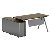 Garrison-C Executive Desk with Side Return Cabinet