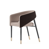 Glam Modern Velvet Upholstered Dining Chair