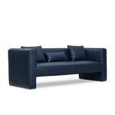 Gong Three Seater Designer Leather Office Lounge Sofa - Gavisco Office Furniture