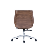 Grain-M Mid Back Bentwood Office Leather Meeting Conference Chair