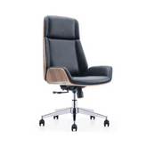 Grain High Back Bentwood Office Leather Executive Chair - Gavisco Office Furniture