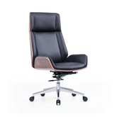 Grain High Back Bentwood Office Leather Executive Chair