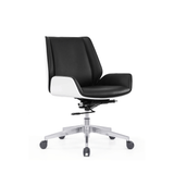 Grain-M Mid Back Bentwood Office Leather Meeting Conference Chair