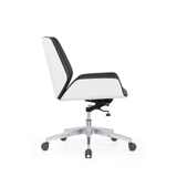 Grain-M Mid Back Bentwood Office Leather Meeting Conference Chair