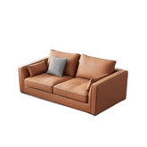 Hamilton Two Seater Modern Leather Office Lounge Sofa - Gavisco Office Furniture